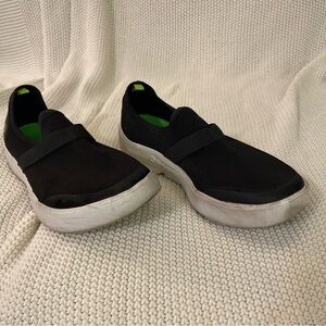 OOFOS Black and White Athletic Shoes